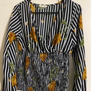 Floral print blouse